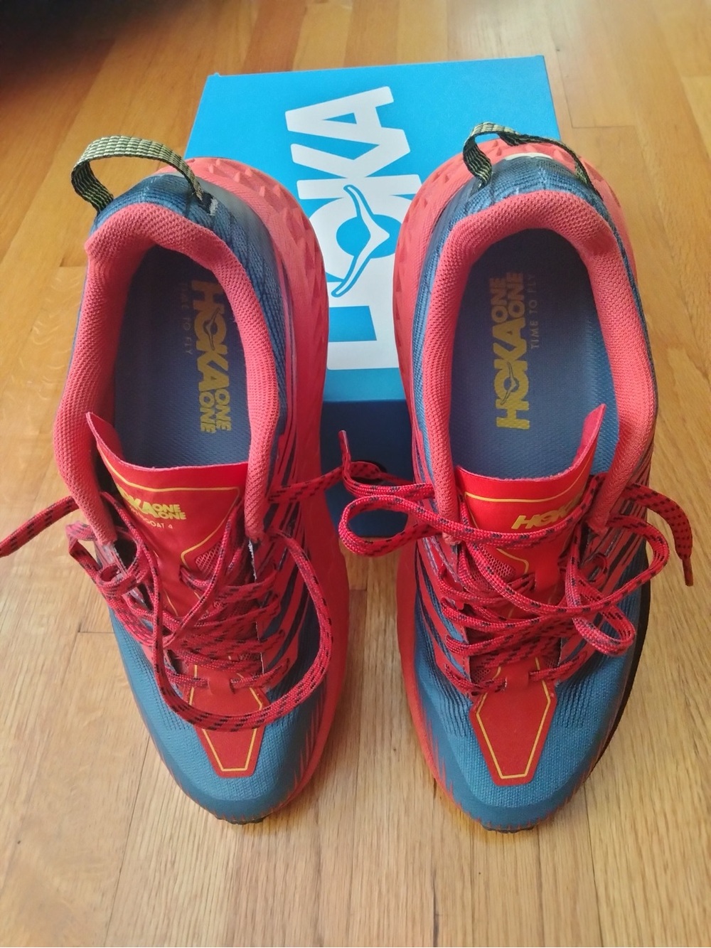Hoka Speedgoat 4 Men's Trail Shoes - Red / Black